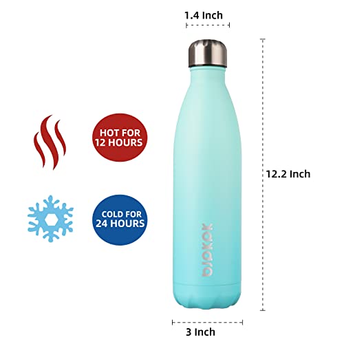 Image of BJPKPK 25 oz Insulated Water Bottle, Stainless Steel Flask, Leak Proof