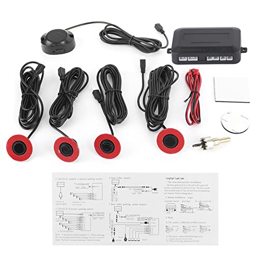 Kit Sensori Parcheggio Auto Kit Sensori Parcheggio Auto Kit Sensori Parcheggio Auto Sensori Parcheggio Posteriori Adatto Per Car Reverse Backup Parking Sensor Radar System,16.5mm Car Built‑In Backup