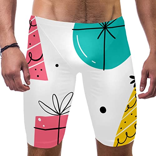 Short de bain pour homme avec motif cadeau multicolore en taille XL