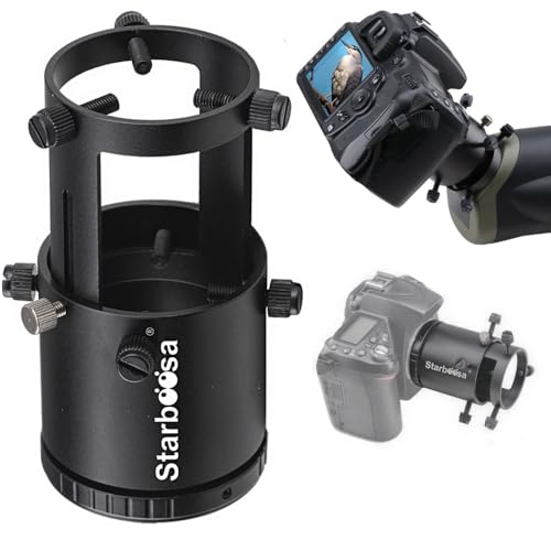 Starboosa Camera Adapter Mount for Nikon SLR - T-Ring Included - Perfect for Spotting Scope Photography in Birding, Wildlife & Astro