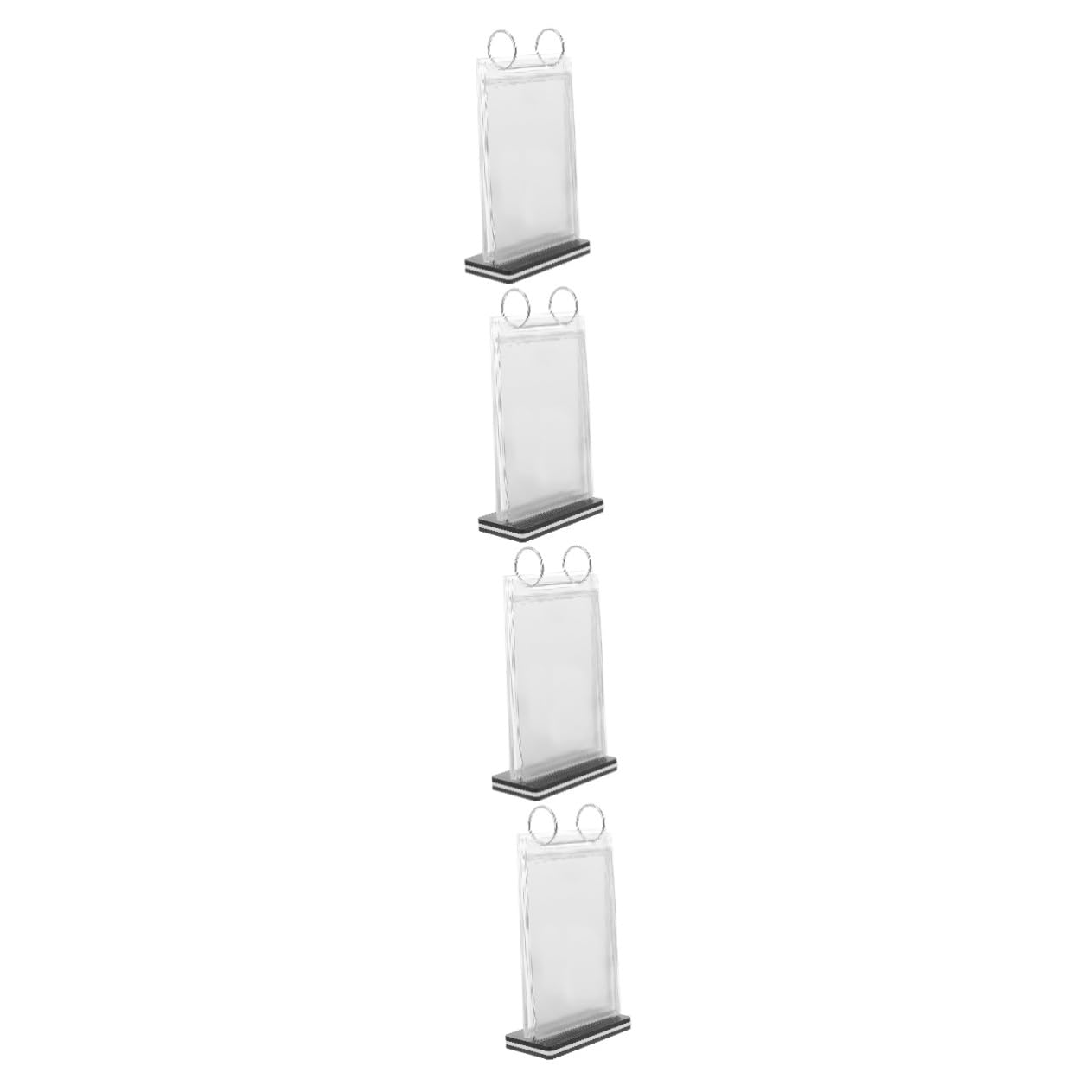 Sewroro 4piezas Soporte De Menú De Escritorio Vertical Expositor De Carteles Transparente Para Restaurantes Cafés Holder De Menú y Publicitarias