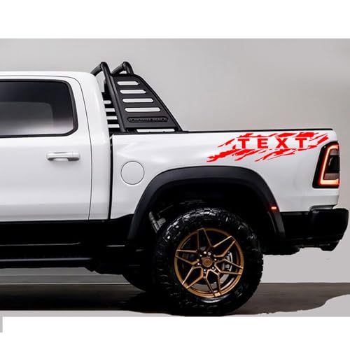 2pcs Custom Truck Bed Side Speckled Ink Decals Waterproof Graphics