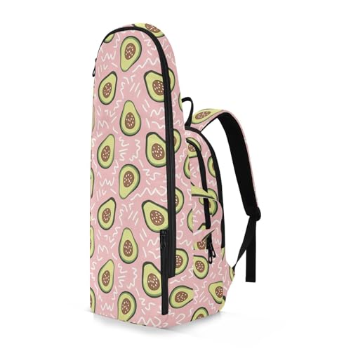 Emelivor Avocado Pink Pattern Tennis Bags for Women Men Shoulder