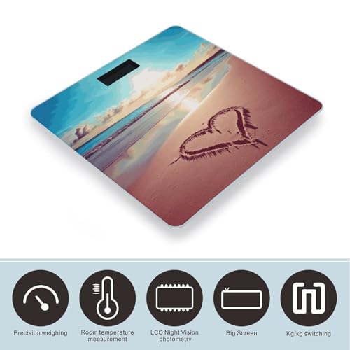 Love Beach balanza digital para peso corporal automática miniatura 3