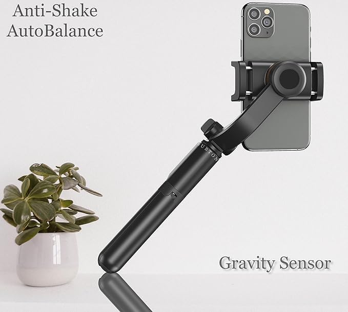 Image of Gimbal stabilizer for Smartphone Foldable Q08 Stabilized Photo & Video Shoot (Single Axis Gimbal)
