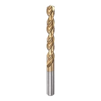 HARFINGTON Twist Drill Bit 11.7mm Titanium Coated (HSS-E) M42 High Speed Steel 8% Cobalt Straight Shank for Stainless Steel Aluminum Alloy Metal