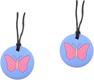 TOYANDONA 2 Pçs Mordedor Colar Mordedores Para Bebês 0-6 Meses Brinquedos De Dentição Do Bebê Mordedor Molar De Silicone Mordedor De Silicone Mordedor Do Bebê Brinquedos Pingente Mastigar