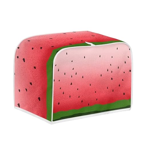 Jeiento Watermelon Design Toaster Cover Toaster Dust Cover 4 Slice Small Bread Cover Bread Maker Cover for Kitchen/Keep Toaster Free From Dust and Fingerprint