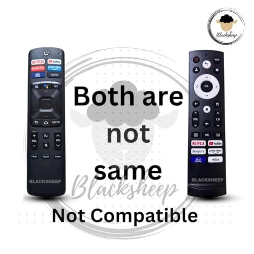 Image of BLACKSHEEP Compatible with Hisense Tv Remote Model ERF3T920H Suitable for E68N A6H A7K A7H Tornado Series Google 4K HD UHD LED QLED Television Non Voice Control with Streaming Apps -