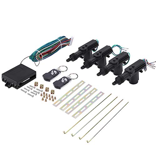 Kit de desbloqueo eléctrico Central para automóvil con 4 actuadores de Servicio de Seguridad de Control Remoto de Entrada sin Llave para la mayoría de vehículos de 2 o 4 Puertas
