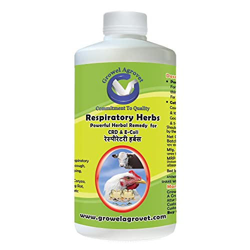 Growel Respiratory Herbs – Poultry Feed Supplements – 500 ml.