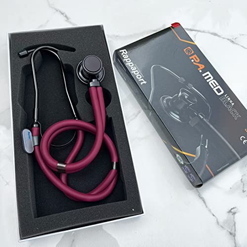 Estetoscópio Rappaport Preto P.a Profissional de Medicina (Vinho)