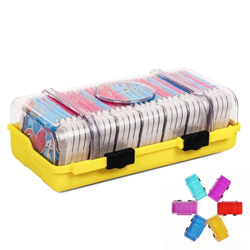 2025モデル フレンダトランク、28枚のフレンダピックを収納可能おもちゃ 電子玩具の整理と保管に適した専用収納ケース (黄)