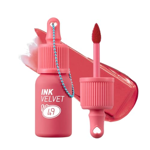 Image of Peripera Ink The Velvet Lip Tint | Highly Pigmented, Longwear & Weightless Lip Tint | Smudge-Proof, Buildable Color for Lips & Cheeks | K-Beauty Makeup, Safe for Sensitive Lips (049 Last RED)