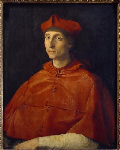 Toile Murale Abstraite Raphaël Portrait Cardinal Décoration Salon