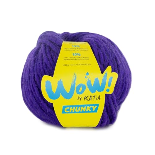 CHUNKY de Katia WOW en pelotes de 100 grammes et 55 mètres. (Lilas (70))
