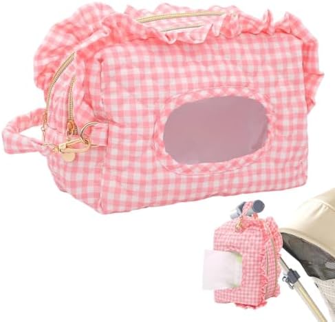 Travel Wipes Case – Floral Quilted Fabric Dispenser | Portable Diaper Pouch