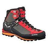 Salewa Men's Crow GTX Waterproof Gore-Tex Trail Boots for Trekking, Climbing, & Mountaineering - Wallnut/Fluo...