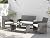Shintenchi 4 Piece Patio Ratten Set Outdoor Furniture Set Wicker Conversation Set with Cushions and Tempered Glass Tabletop,Beige
