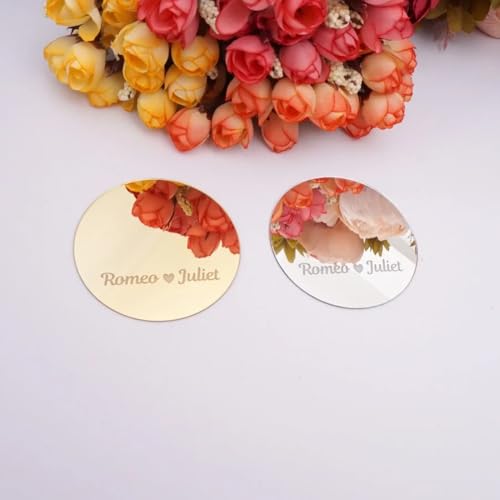 Étiquettes de nom en acrylique pour placer les invités avec élégance