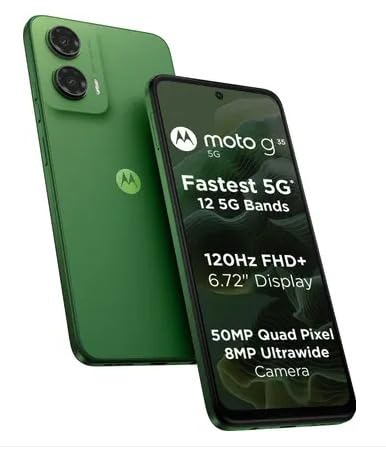 New Year sale Motorola g35 5G (Leaf Green, 128 GB) (8 GB RAM)