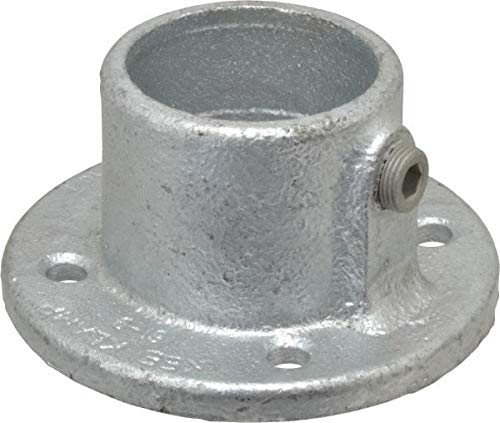 Kee - 2 Inch Pipe, Medium Flange - Malleable Iron Pipe Rail Fitting (2 Pack)