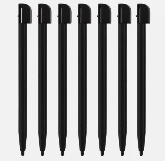 7PCS Touch Screen Stylus Pen Replacement for Nintendo DS Lite NDSL Black Plastic Gaming Touching Pencil Accessories