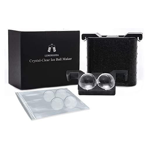 Molde para hielo esfera transparente 2.4 pulg miniatura 1