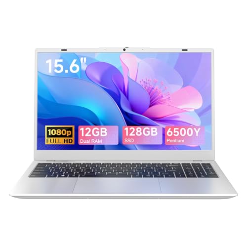 Image of Laptop 15.6 inch Laptop Computer - 12GB RAM 128GB SSD, Pentium 6500Y Processor Up to 3.4GHz, FHD IPS Display, Laptops for Business and Student, HDMI, BT5.0, WiFi 5, Traditional Laptop Computers