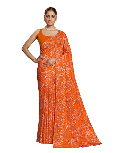 Image of Garden Vareli Art Silk Floral Print Saree