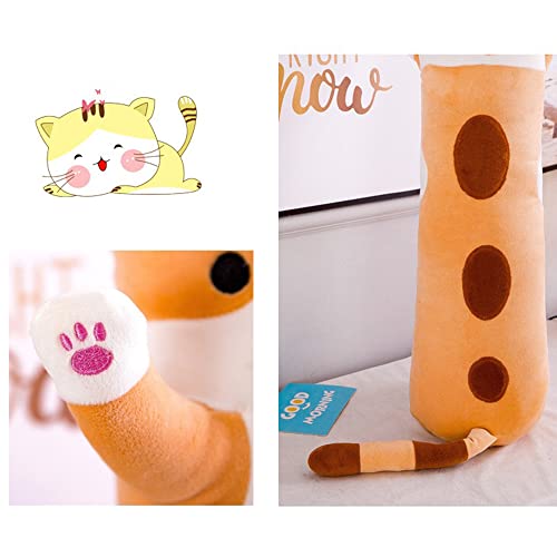 Henniu almofada Boneca de desenho animado fofa em forma de gato brinquedo de pelúcia para dormir tra