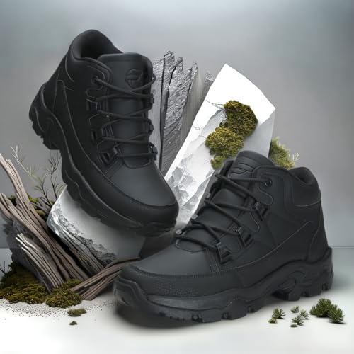 Image of SNOW Casual Comfort Hiking Trekking Sports Walking Fashion Mid-Top Mountain Boots