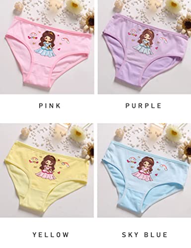 Kiench Girls Cotton Underwear Briefs Toddler Undies 4 Pack3