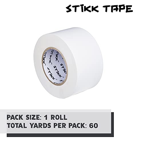 Image of STIKK Gaffer Tape - White Gaffers Tape - 4 inch x 60 Yards - Pro Gaff Tape for Staging Work - Grafting Tape for Filming, Photography, Radio - Effective Heavy-Duty Water Resistant Gaff Tape (Pack of 2)