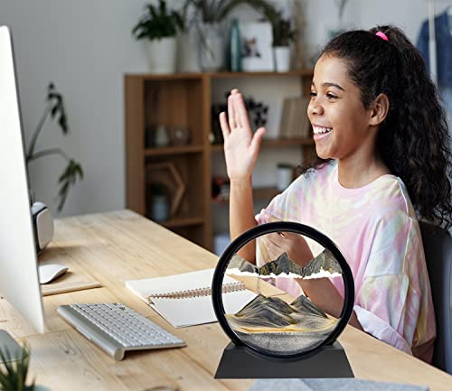 image for SANDCLE Moving Sand Art Picture - Sand Art Liquid Motion 3D Deep Sea S