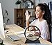 SANDCLE Moving Sand Art Picture - Sand Art Liquid Motion 3D Deep Sea Sandscape, Round Glass Frame Display Flowing Sand Relaxing Toy for Desktop Home Office Work Ocean Decor(Black, 7