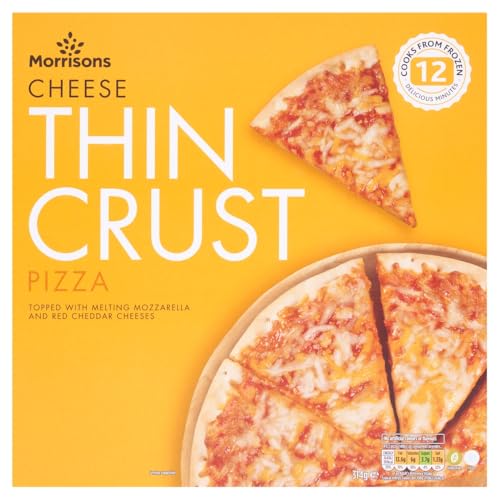 Morrisons Thin Cheese Pizza (Frozen) 314 g (Pack of 1)