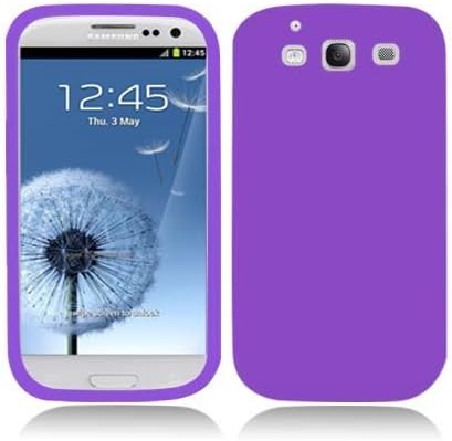 Aimo Wireless SAMI9300SK014 Soft n Snug Silicone Skin Case for Samsung Galaxy S3 i9300 - Retail Packaging - Purple