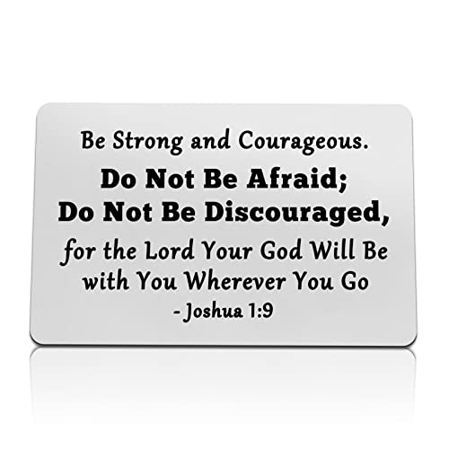 Christian Gifts for Men Inspirational Wallet Insert Card Religious Gifts Christmas Birthday Graduation Gifts Baptism Gifts Encouragement Gifts for Men