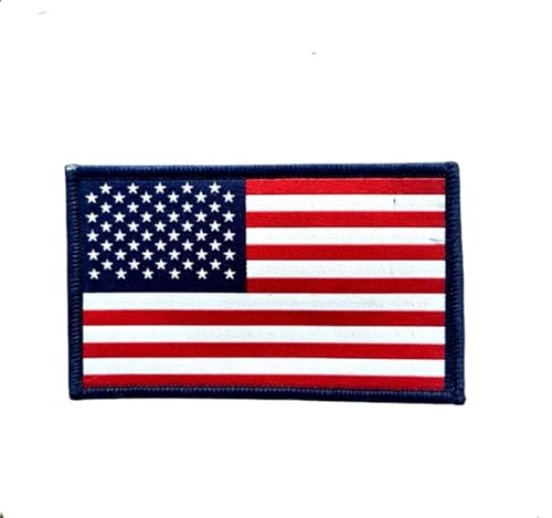 Amerika Bayrak Peç 11 cm x 7 cm Arkası Cırtlı - Arma - Patch
