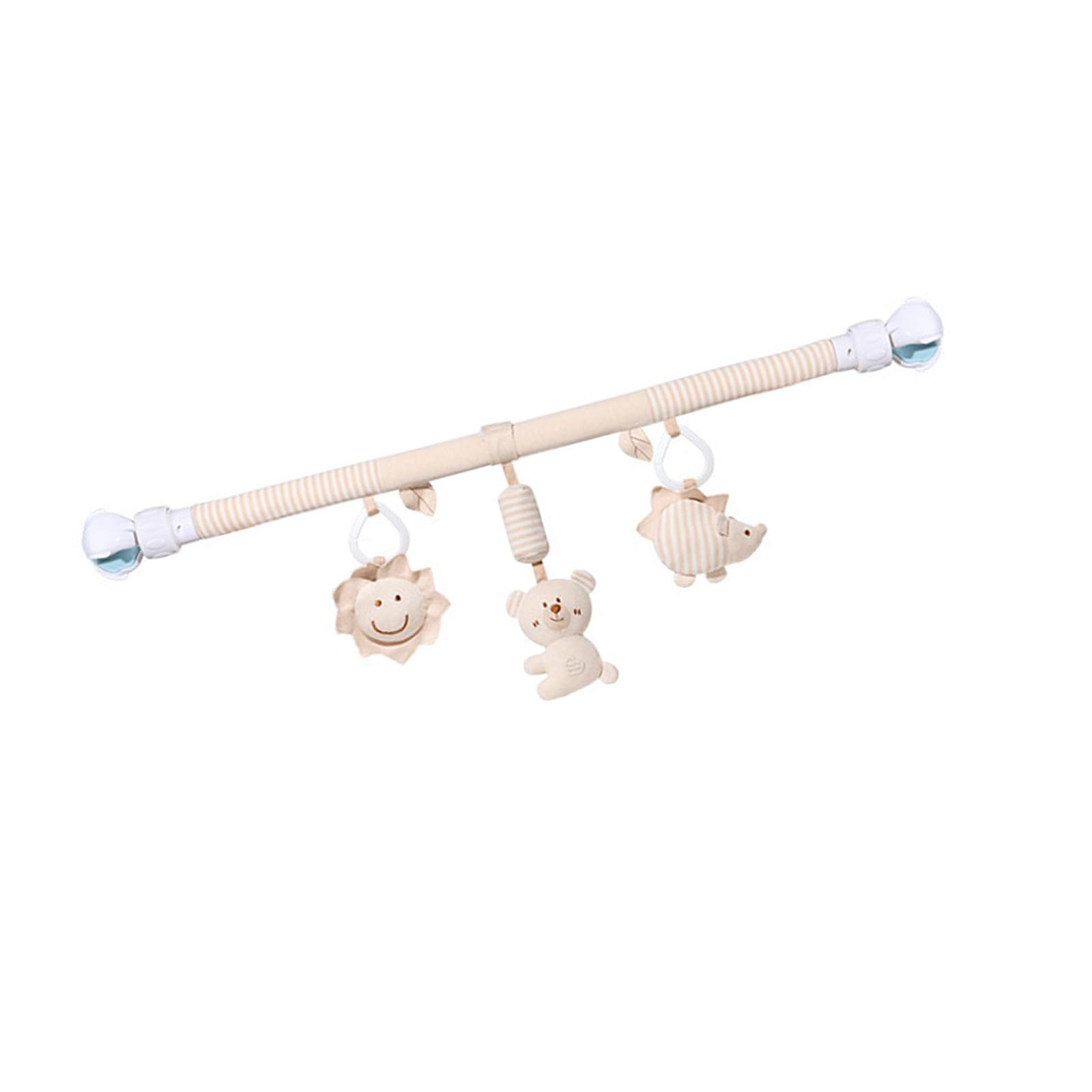 Clochettes douces cintre jouet en tissu bio pour poussette