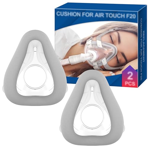 Cojín de Reemplazo de 2 Paquetes (L) para AirTouch F20, Comfort & Secure con Espuma de Memoria (Nueva versión) Accesorios CPAP de BlessEase (L)