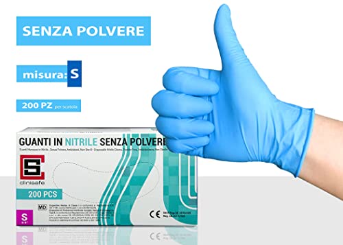 Clinisafe 200 guanti monouso in nitrile, senza