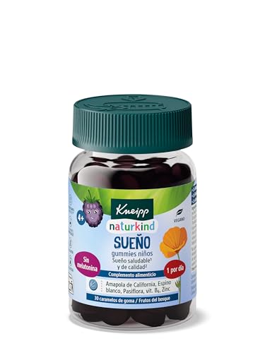 Kneipp Gummies Niños Sueño, Pasiflora, Amapola de California, Espino Blanco,