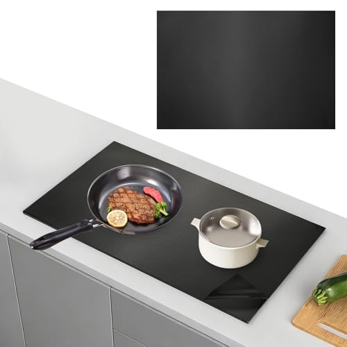 prota 54 x 90cm Große Induktionskochfeld Schutzmatte Silikon Induktion Schutzmatte Magnetisch Induktionsschutzmatte Multifunktionale Silikonmatte Wärmeisolierte Pad für Induktionsherd
