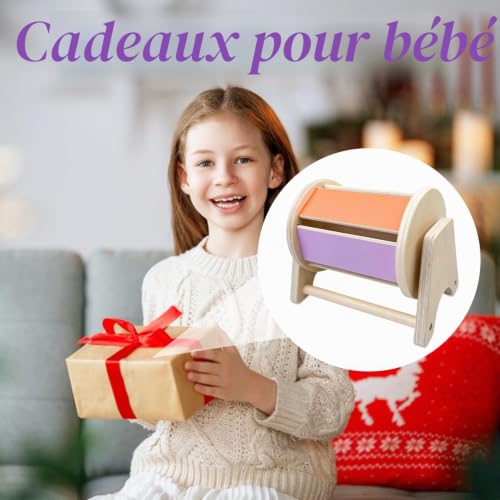 Maxentico Tambour, Enfant Jouet Rotatif pour Bébé, Montesori Bebe, Jouet Montessori 6-12 Mois, Tambour à Spin Portable pour Bébés à Utiliser à La Maison, pour Nourrissons Garçons Filles de 0 à 3 – vue 7