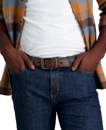 Columbia Men's 2-in-1 Reversible Casual Leather Belt – Versatile Everyday Style, Dual-Sided Strap4