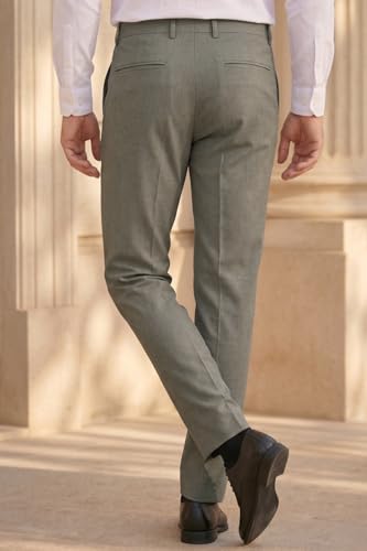 Image of Louis Philippe Men's Regular Fit Everyday Smart Wear Comfort Stretch Work Ready Solid Formal Trouser