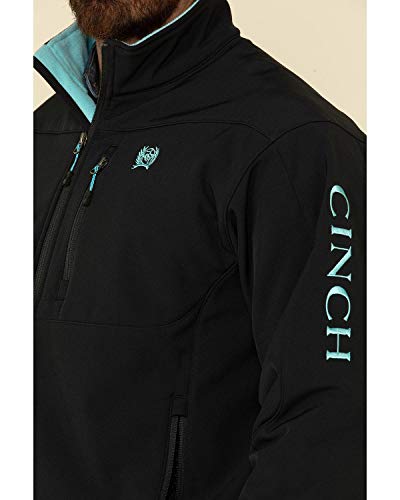Image of Cinch Men's Logo Solid Softshell Bonded Jacket