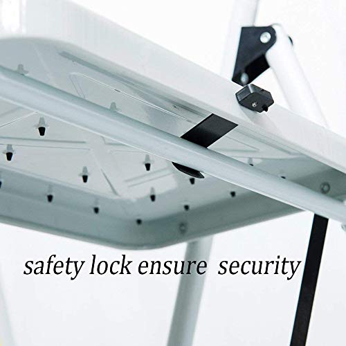 KARMAS PRODUCT 4 Step Ladder with Handles Folding Kitchen Step Stool for Home,Anti-Slip Safty Steel Ladders 330LB